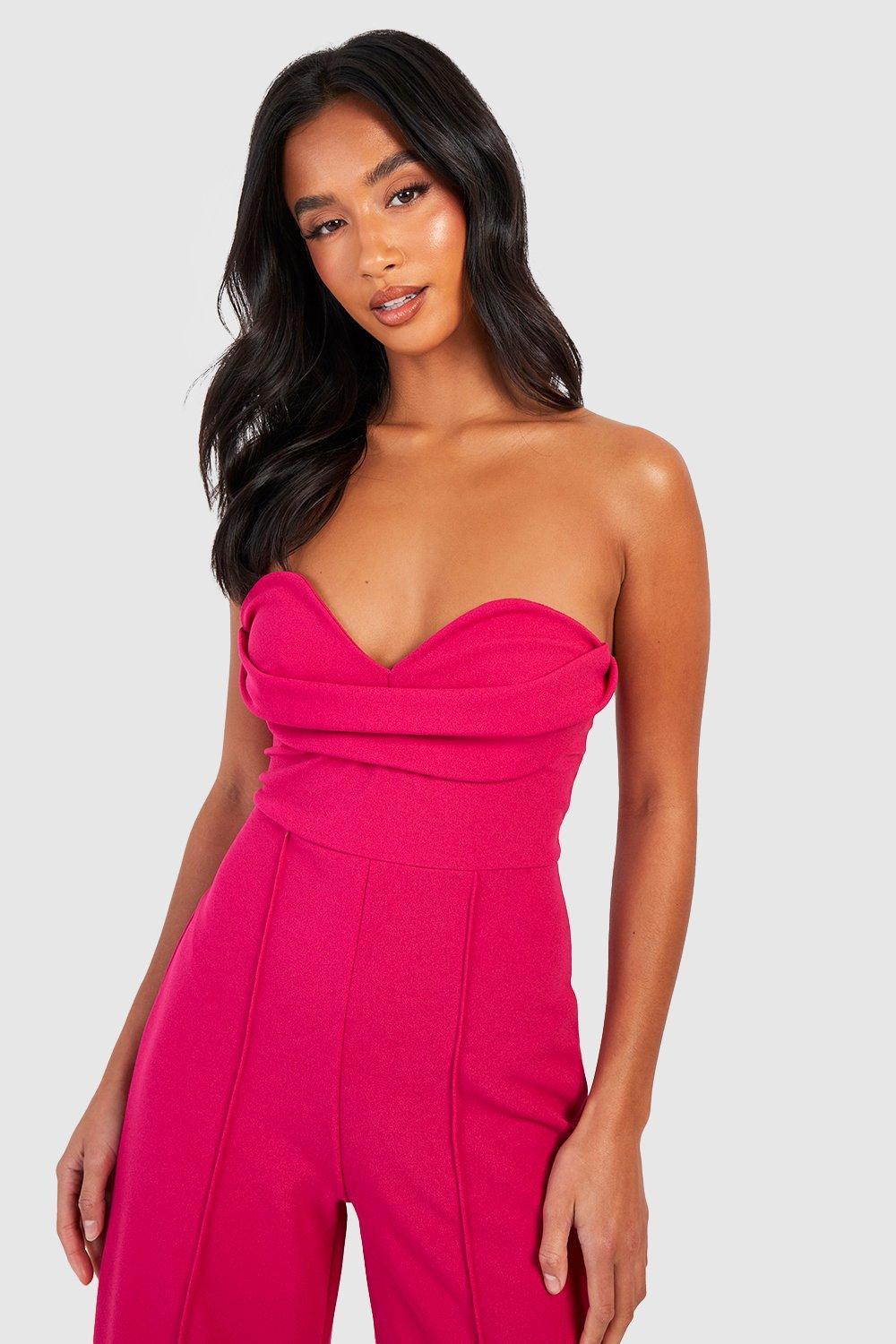 Strapless sweetheart neckline jumpsuit on sale